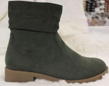 Damen Stiefelette, khaki